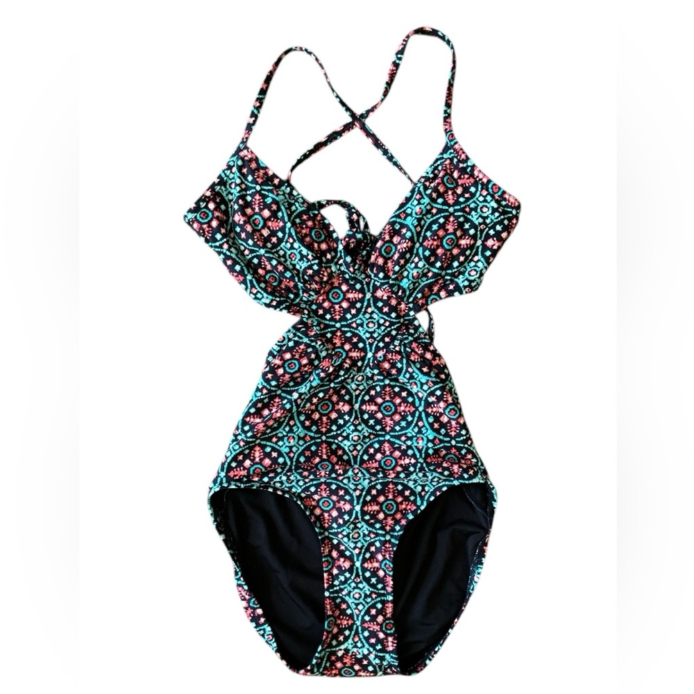 Michael Kors Cutout One Piece Swimsuit Size 8